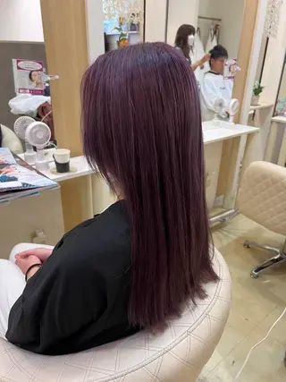 ロング カラー 大西 七海のヘアスタイル