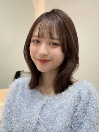 ミディアム 🐥ボブ/韓国ヘア 髪質改善/halcaのヘアスタイル