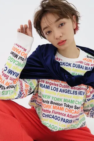 ショート カラー パーマ Memories水天宮前所属・花渕 俊彦のヘアスタイル