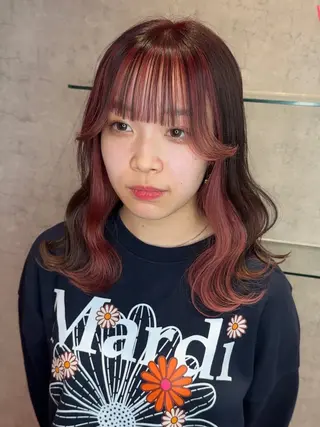 ミディアム カラー 韓国ヘア/艶カラー /田中悠佑のヘアスタイル