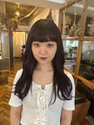 ロング カラー HOMIE TOKYO所属・sora / 渋谷 / ハイトーンのヘアスタイル