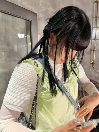 ロング ヘアアレンジ haco＋所属・圧倒的デザイン力 店長🎨RENAのヘアスタイル