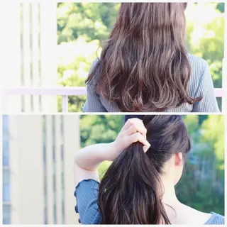 ロング カラー ヘアアレンジ Viage （ビアージュ）のヘアスタイル