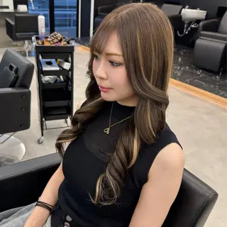 ロング カラー エクステ/透明感 韓国ヘア/KENTAのヘアスタイル