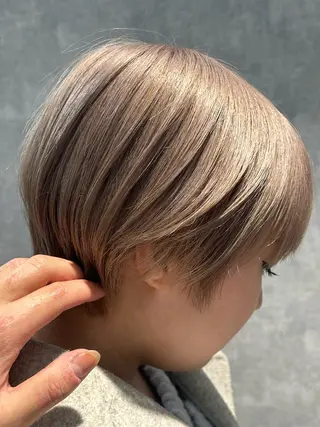 ショート 最新ケアカラー 髪質改善YUTOのヘアスタイル