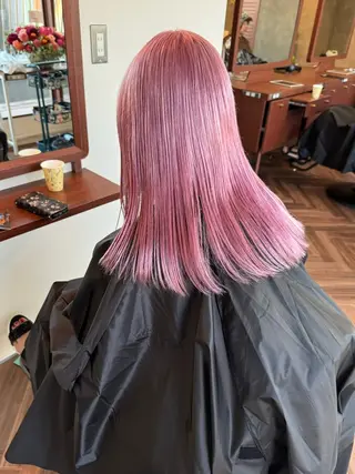 ミディアム カラー レイヤー専門家 ダブルカラー修のヘアスタイル