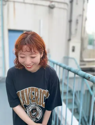 ミディアム カラー パーマ SALOWIN新宿三丁目East3階所属・佐々木悠人/新宿/ ショートヘア/メンズのヘアスタイル