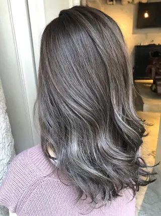 ロング カラー ヘアアレンジ 🤎艶髪×透明感🤎 【𝙔𝙐𝙕𝙐】のヘアスタイル