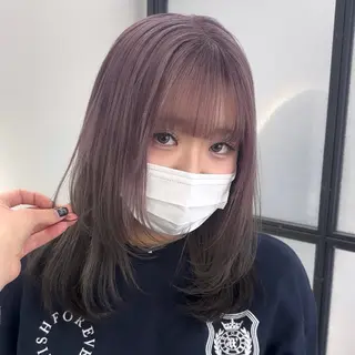 セミロング カラー Ren. 🦋デザインカラーのヘアスタイル