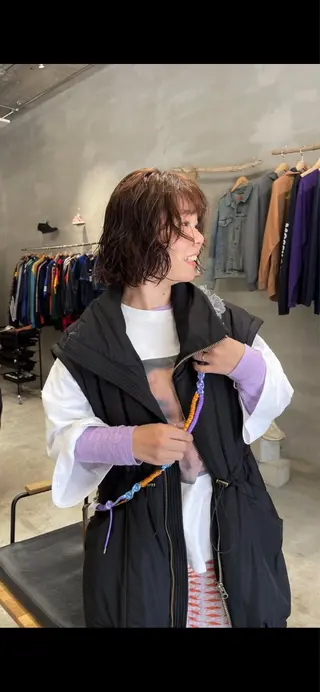 ミディアム パーマ パーマ/メンズ/ 鮫島竜海のヘアスタイル