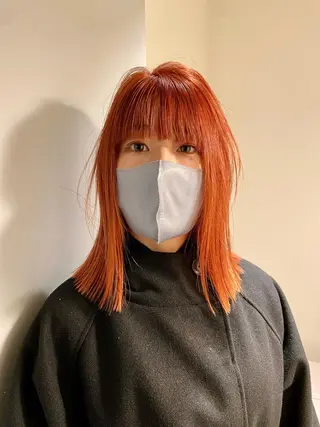 ミディアム Hair & make Lamp所属・梅田のブリーチ特化 美容師KAI🥰のヘアスタイル