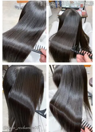 ロング 🥇近藤 恭輔🥇 Recharme新保のヘアスタイル