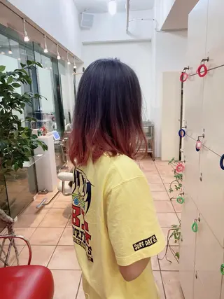 ミディアム カラー特化 横川　翔希のヘアスタイル