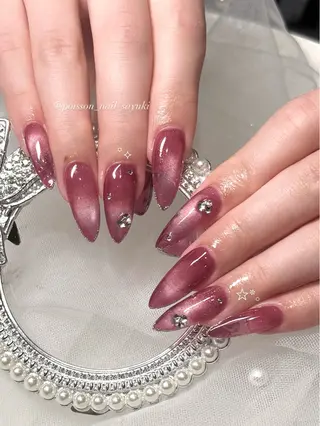 ネイル beauty salon  POISSON所属・SAYUKI/韓国 /ワンホン/キラキラのネイルデザイン