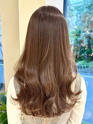 ロング カラー カット無料｜レイヤー カット｜韓国モテへアのヘアスタイル