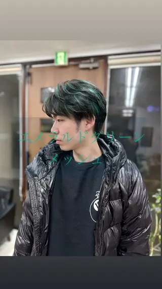 ショート カラー メンズ メンズパーマの達人 /タカシマ　ダイスケのヘアスタイル