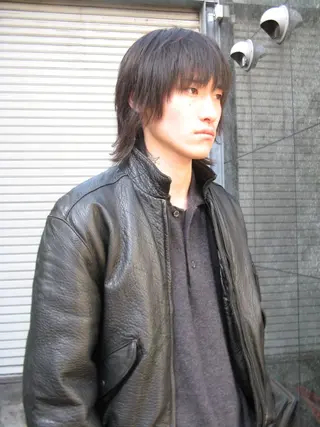 セミロング メンズ メンズスタイリスト リュウジのヘアスタイル