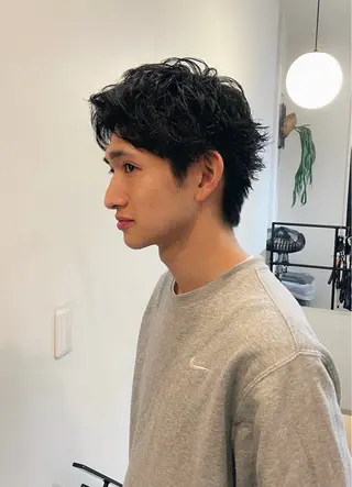 ショート パーマ メンズ ボブ／パーマ指名 No. 1🍃れんとのヘアスタイル