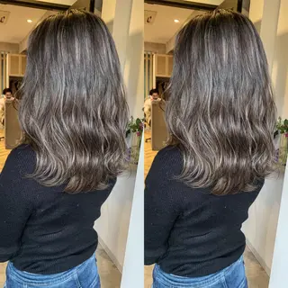 セミロング カラー 髪質改善will hairdesignのヘアスタイル