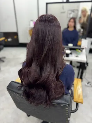 ロング カラー 赤み無し柔らかカラー 【梅田】madokaのヘアスタイル