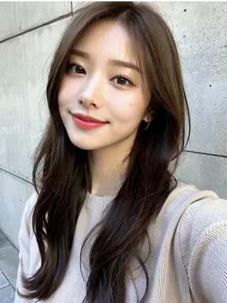 セミロング 髪質改善🇰🇷 レイヤーカット/梅田のヘアスタイル