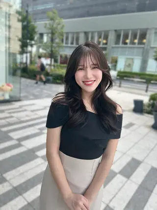 セミロング 🎀大竹美侑／顔まわ りカット／レイヤーのヘアスタイル