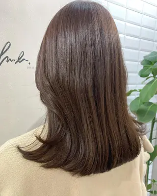 ロング カラー hub hair レイヤー/透明感のヘアスタイル