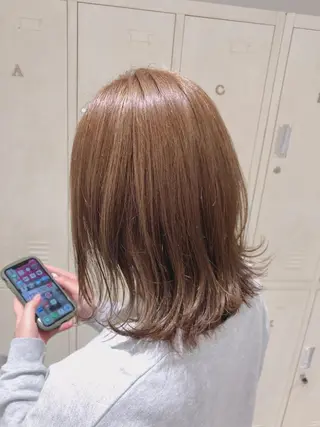 ミディアム カラー 似合わせかわいい カット【店長】珱翔のヘアスタイル