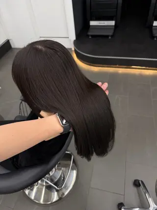 ロング カラー パーマ ブリーチ・ベージュ /表参道/小森波琉のヘアスタイル