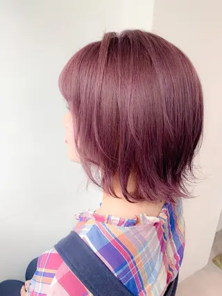 ショート カラー Lehm所属・表参道/さあ や/大人ナチュラルのヘアスタイル