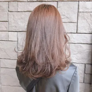セミロング カラー 店長/mao/ 前髪/顔周りカットのヘアスタイル