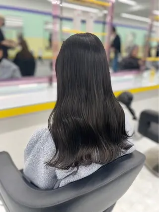 セミロング カラー ヘアアレンジ Ryo横浜韓国ヘア/ 曲がる縮毛矯正特化のヘアスタイル