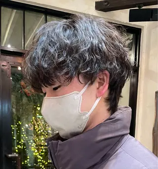 パーマ メンズ 🐋湊 ゆうき /ショートカット🫧のヘアスタイル