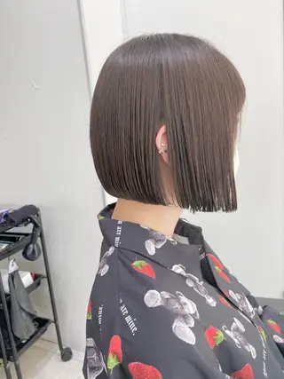 ショート カラー ボブ/レイヤー /植原健太のヘアスタイル