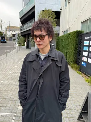 パーマ メンズ パーマ/透明感カラー /ボブ/吉田一生のヘアスタイル