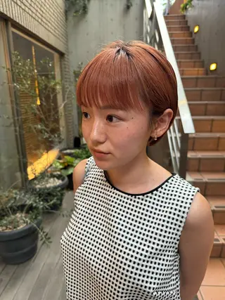 ショート カラー ボブ/ショート 吉田竣のヘアスタイル