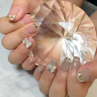 ミディアム あ きのネイルデザイン