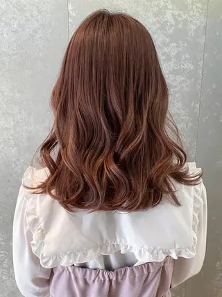 セミロング ヘアアレンジ パーマ カラー ITbyALBUM 八王子店のヘアスタイル