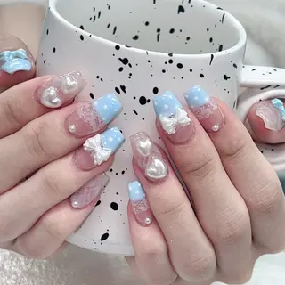 ネイル 長いだし/スカルプ/ パラシェルN.oneのネイルデザイン