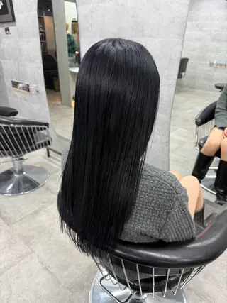 ロング カラー あなたのお悩み改善" You"💚❤️💛のヘアスタイル