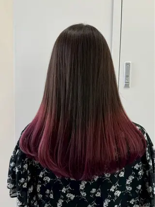 セミロング カラー ヘアアレンジ 小西海青 ✨モデル様募集✨️のヘアスタイル