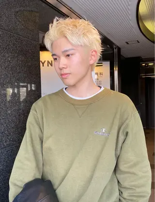 ショート カラー メンズ 松村明門/メンズ カット/メンズパーマのヘアスタイル