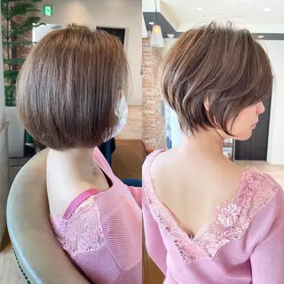 ショート 若狭 真央のヘアスタイル