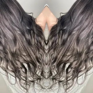 ミディアム カラー 脱白髪染め専門店HAKUA PLUS白髪ぼかし町田2号店所属・脱白髪染め 大月竜斗のヘアスタイル