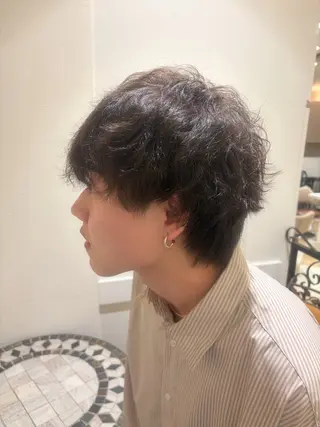 パーマ メンズ あいしぇ Ash川口のヘアスタイル