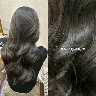 ロング ♡長崎雛良♡レイヤー /グレージュ/縮毛のヘアスタイル