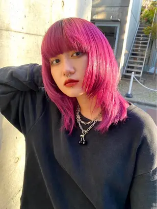 ミディアム カラー ハイトーンレイヤー 🦋🌷Shuriのヘアスタイル