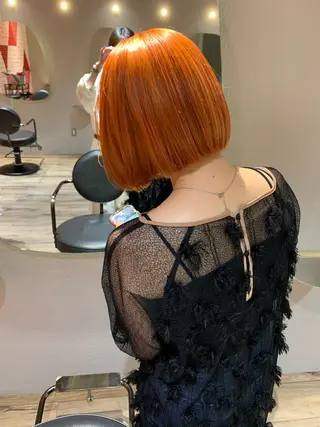 ショート カラー ブリーチ/アレンジ 天満/chihiroのヘアスタイル