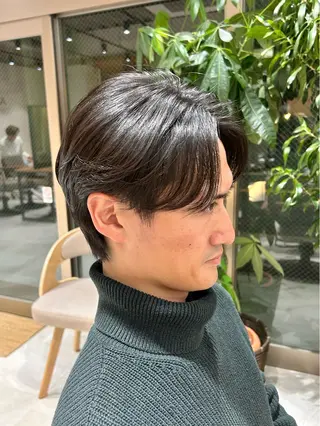 ショート パーマ メンズ 🌷横浜/レイヤー /艶カラー🌷のヘアスタイル