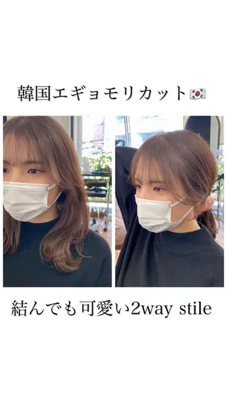 ミディアム レイヤー/顔周り 田山　穂波のヘアスタイル